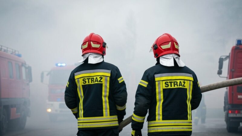 Koparko-ładowarka w akcji: prawda o sprzęcie gaśniczym w Starym Zamku