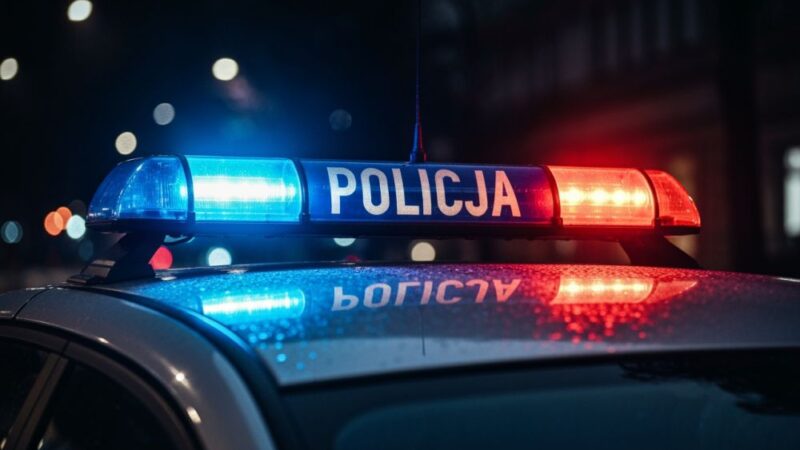 Mężczyzna spacerujący po autostradzie wpadł w ręce policji