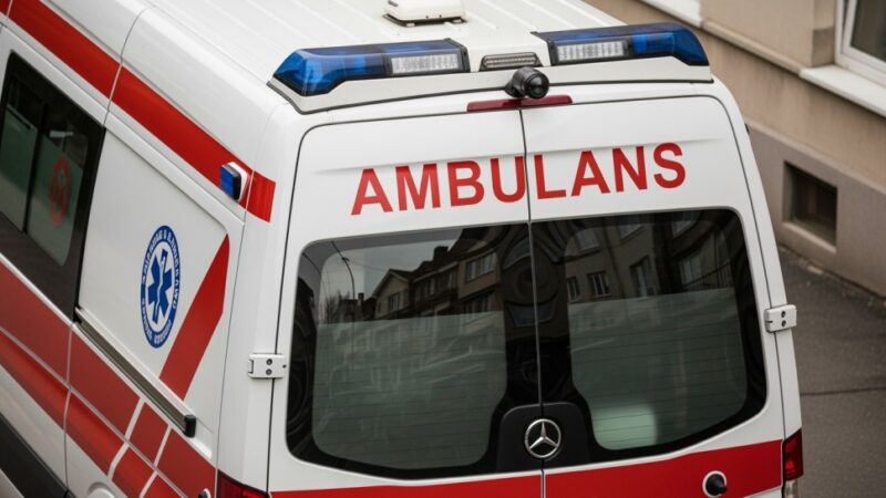 Awaria ambulansu na A4: Policja w akcji ratunkowej!