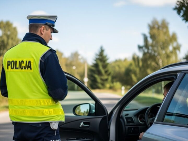 Alkohol za kółkiem i brak pierwszeństwa – niebezpieczne zdarzenie obok szkoły w Legnicy