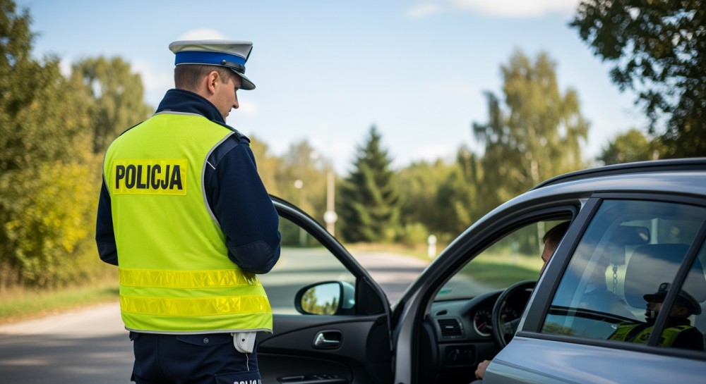 Alkohol za kółkiem i brak pierwszeństwa – niebezpieczne zdarzenie obok szkoły w Legnicy