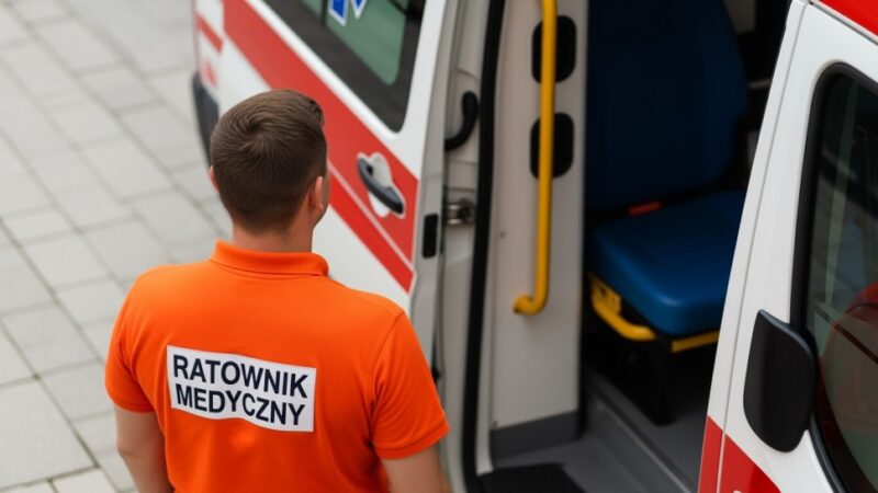 Krew na schodach: Policja ratuje 85-letnią seniorkę we Wrocławiu
