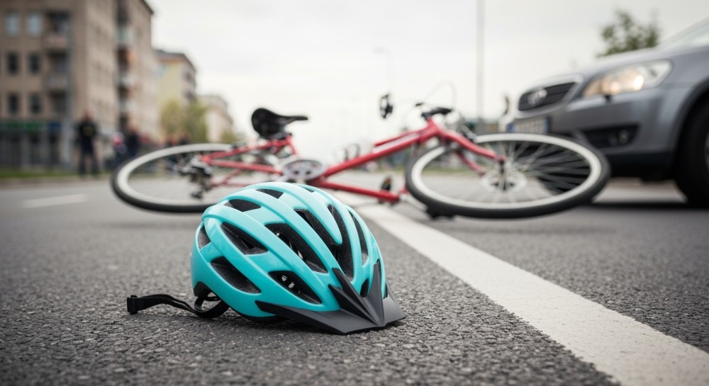 Rowerzysta w rękach policji: narkotyki na widoku i podejrzane manewry