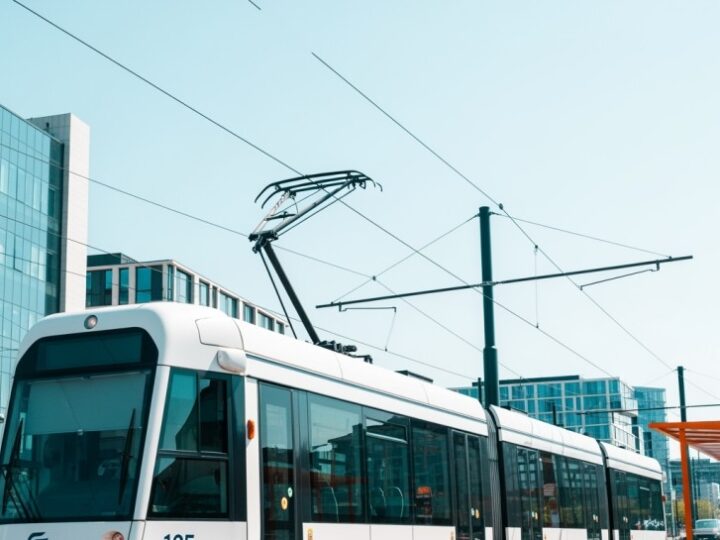 Testowe uruchomienie starego przystanku tramwajowego przy wiadukcie Armii Krajowej